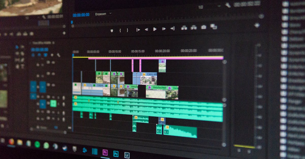 Adobe Premiereの編集タイムライン
