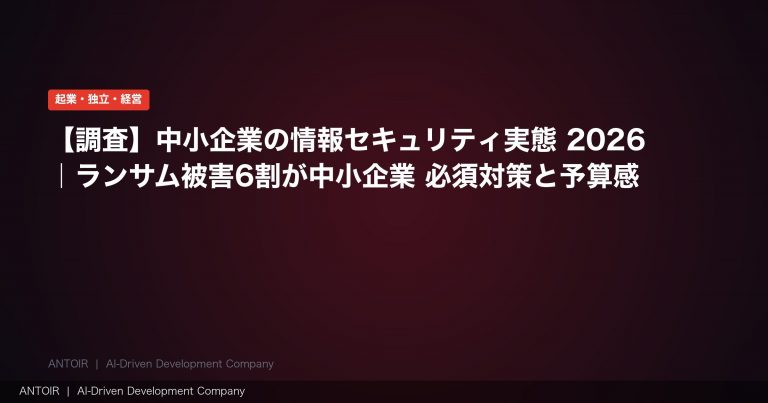 中小企業セキュリティ実態 2026